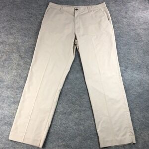 Adidas Men's 36x32 Beige Golf Chino Pants Straight Leg